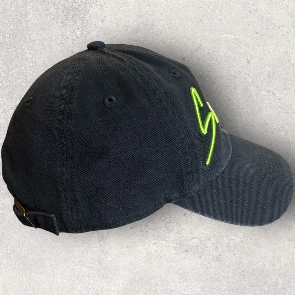 '47 Seattle Seahawks Hat Women's‎ OSFA Black Neon Script Adjustable